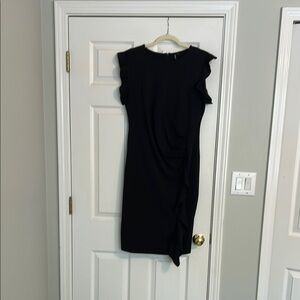 Miusol Black Asymmetrical Sheath Dress